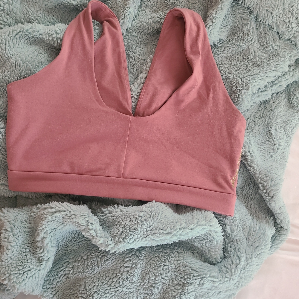 Whitney Simmons Gymshark Dusty Rose Sports Bra
